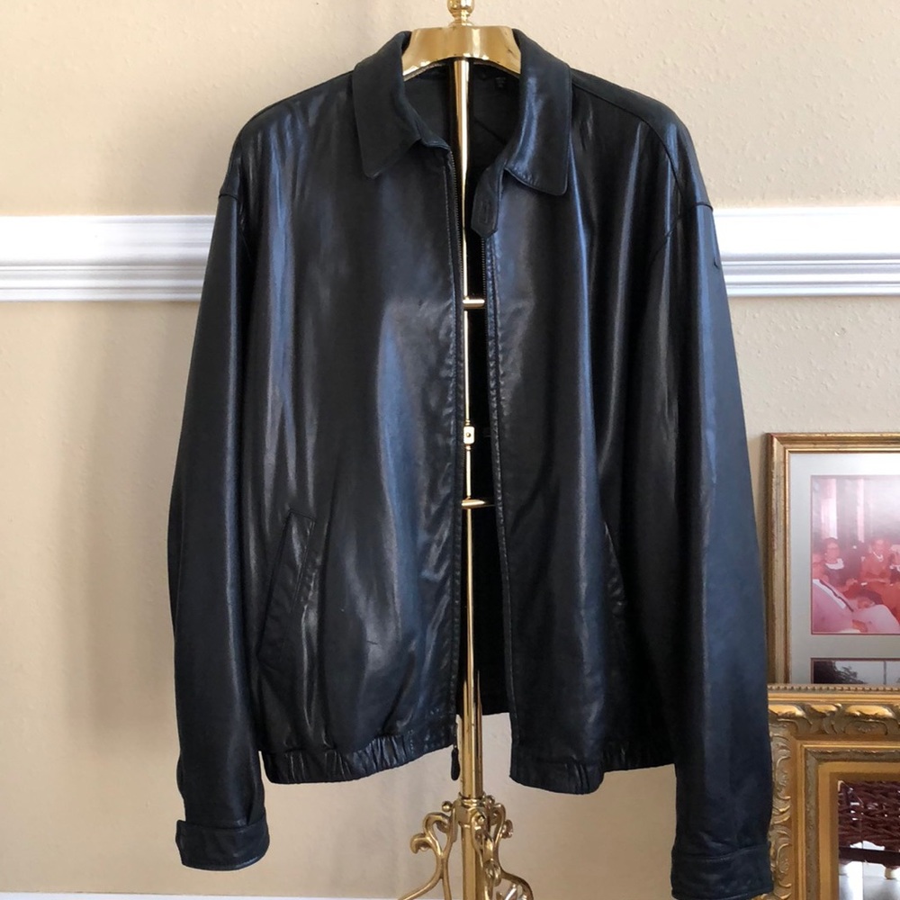 Vintage genuine leather jacket XL